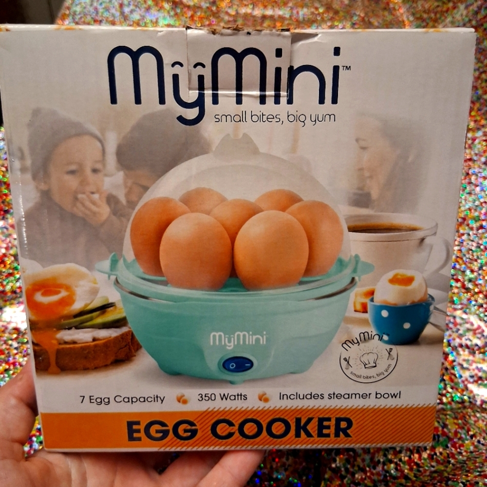MyMini Egg Cooker in Aqua New In Box